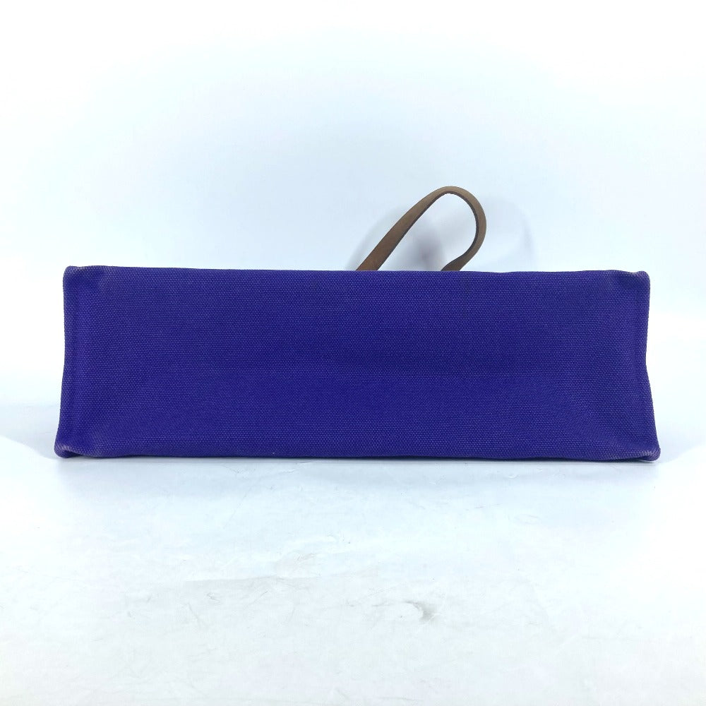 HERMES Tote Bag canvas purple Etrivire Elan Women Used