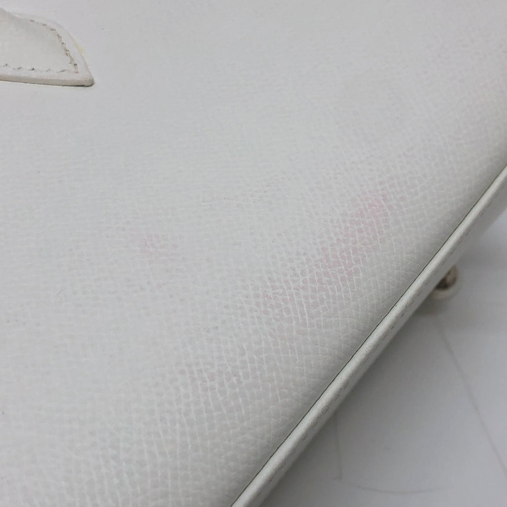 HERMES Handbag Epsom white Pararibbe Bay 27 Women Used