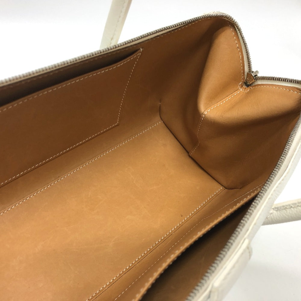 HERMES Handbag Epsom white Pararibbe Bay 27 Women Used