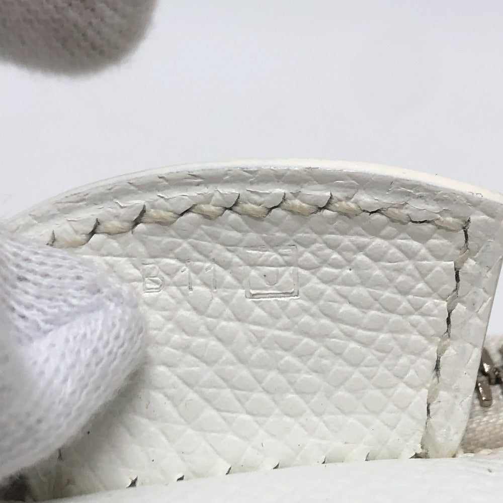 HERMES Handbag Epsom white Pararibbe Bay 27 Women Used