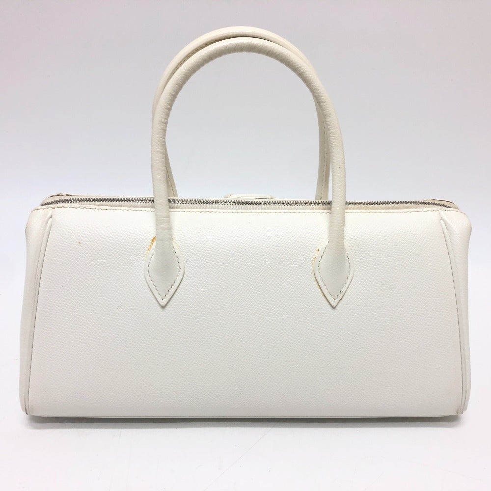 HERMES Handbag Epsom white Pararibbe Bay 27 Women Used