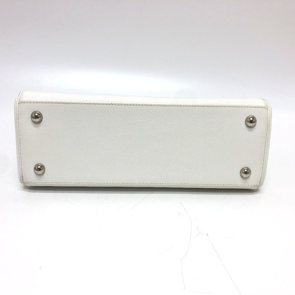 HERMES Handbag Epsom white Pararibbe Bay 27 Women Used