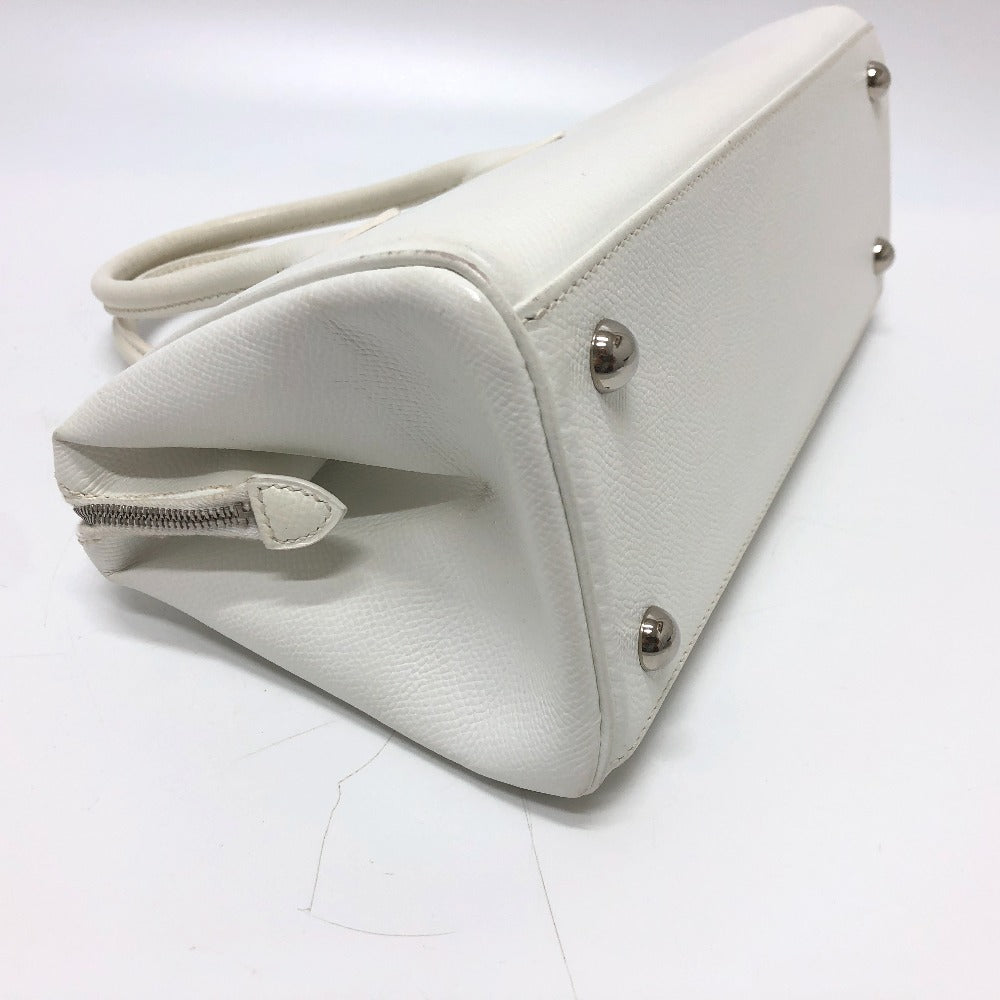 HERMES Handbag Epsom white Pararibbe Bay 27 Women Used