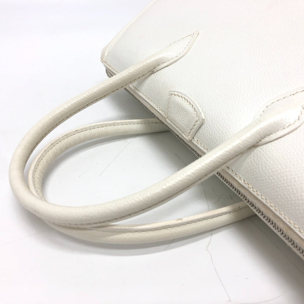 HERMES Handbag Epsom white Pararibbe Bay 27 Women Used