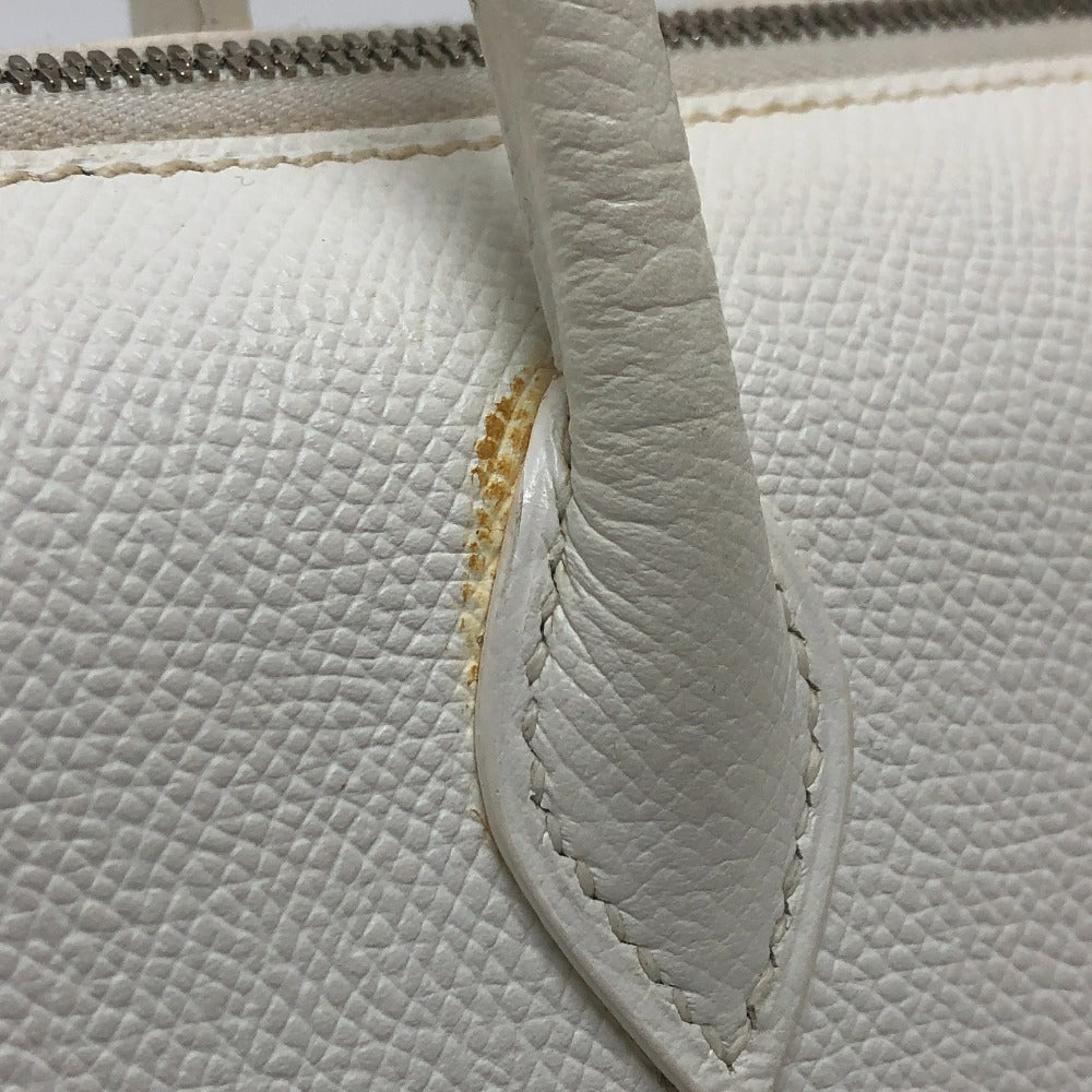 HERMES Handbag Epsom white Pararibbe Bay 27 Women Used