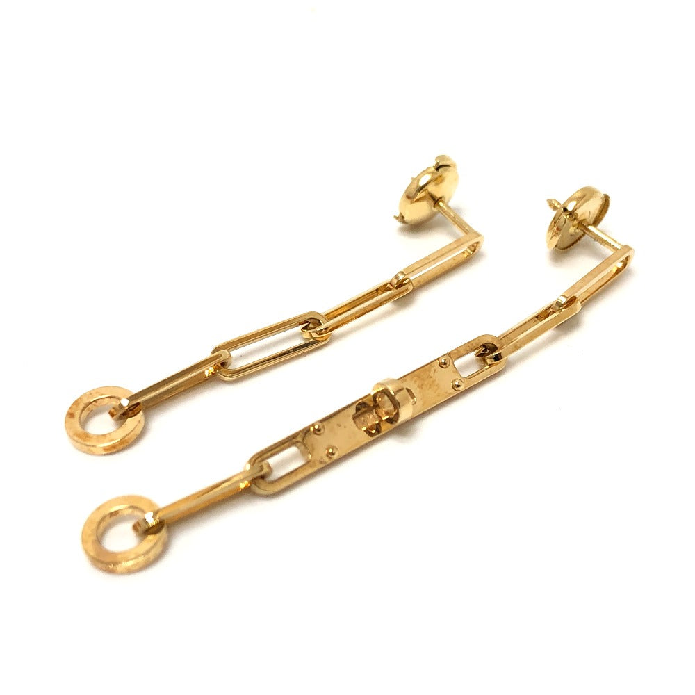 HERMES Pierce 18K gold Kelly Chene Women Used