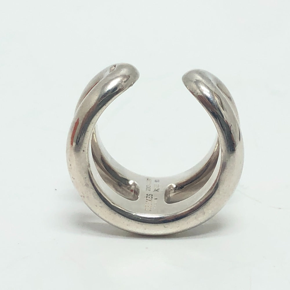 HERMES Ring SV925 Silver Osmos PM Women 50 Used
