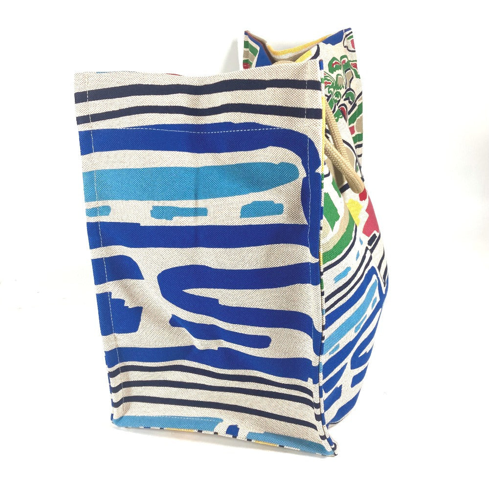 HERMES Shoulder Bag canvas multicolor beach bag bag Farniente Women Used