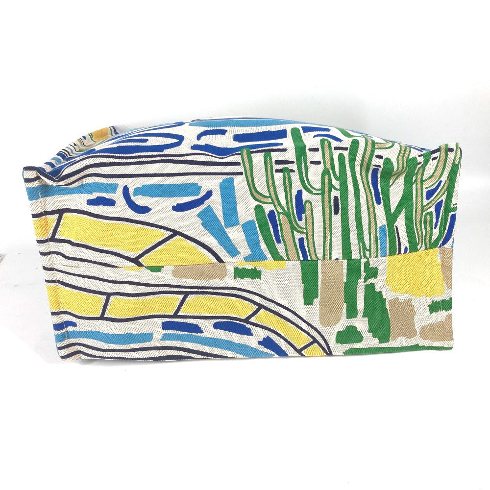 HERMES Shoulder Bag canvas multicolor beach bag bag Farniente Women Used