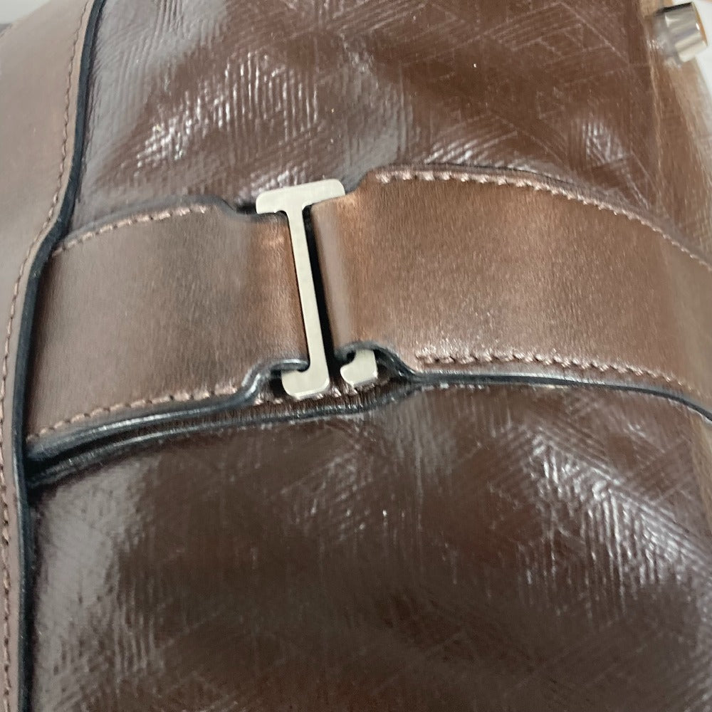 HERMES Boston Duffel bag Coated canvas Brown Bag Shoulder Bag Arion 60