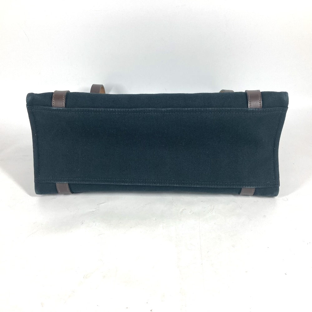 HERMES Tote Bag canvas black Cabaricol