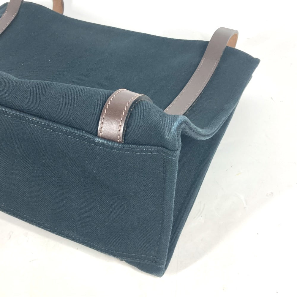 HERMES Tote Bag canvas black Cabaricol