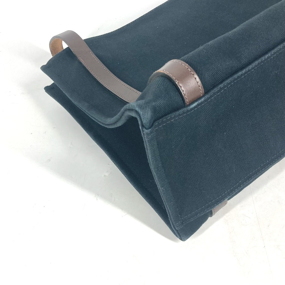 HERMES Tote Bag canvas black Cabaricol
