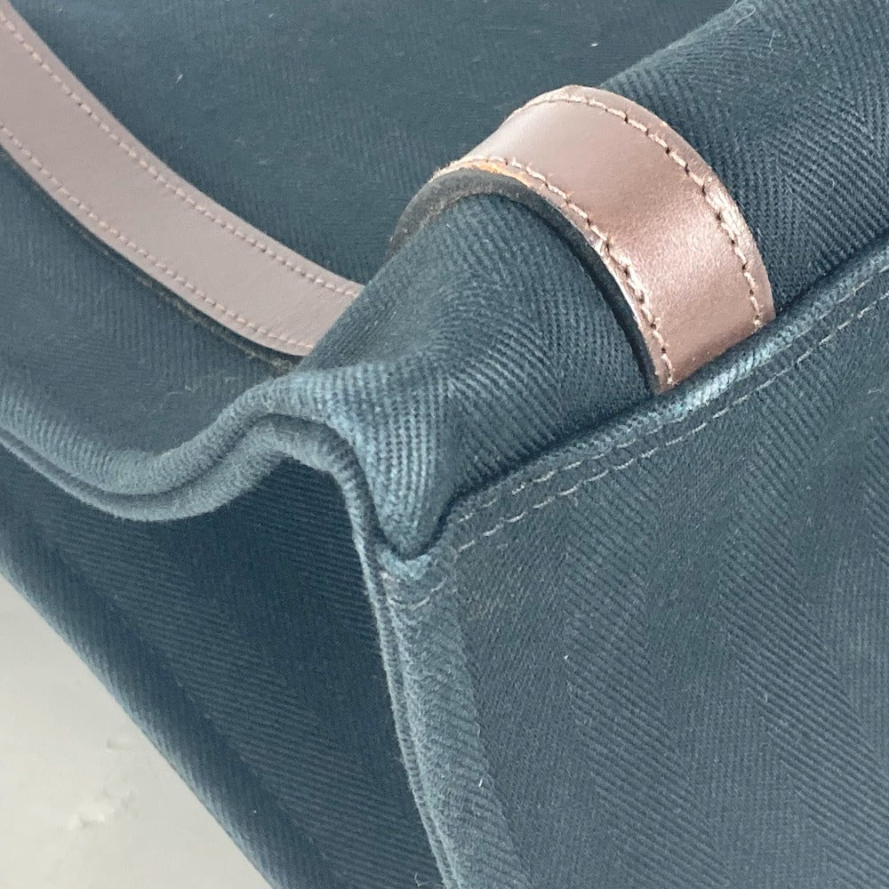 HERMES Tote Bag canvas black Cabaricol
