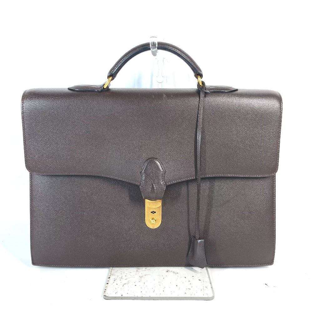 HERMES Business bag leather Brown Briefcase Terrill mens Used