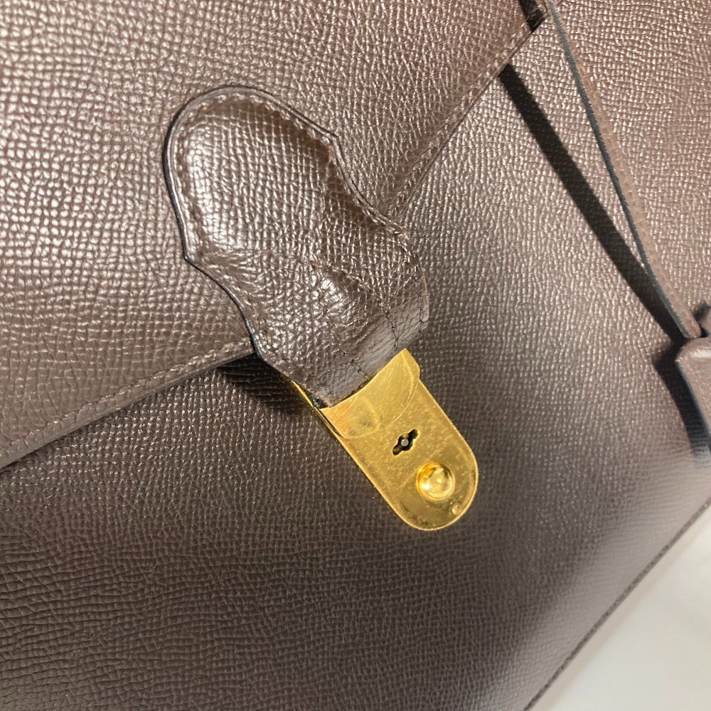 HERMES Business bag leather Brown Briefcase Terrill mens Used