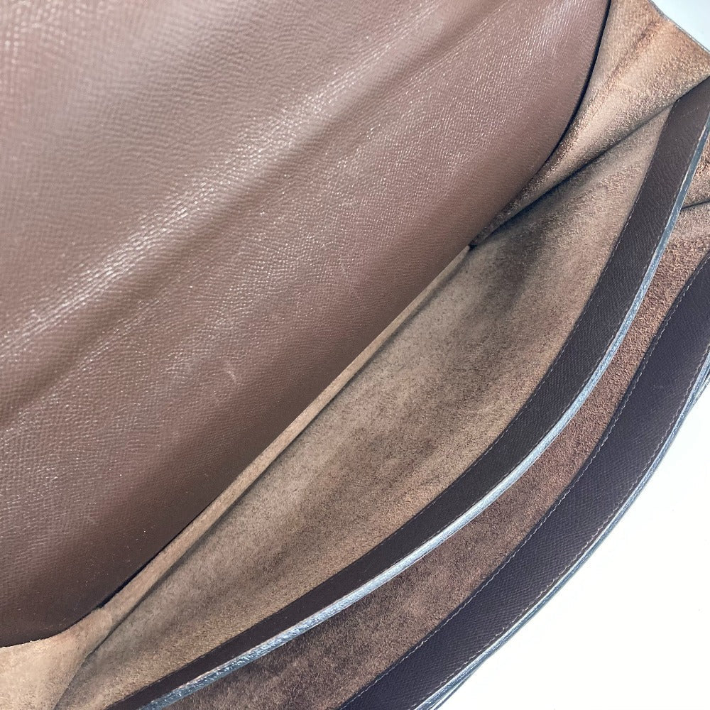 HERMES Business bag leather Brown Briefcase Terrill mens Used