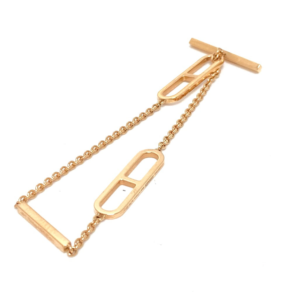 HERMES bracelet 18K Pink Gold gold K18PG Ever Chaine Women Used