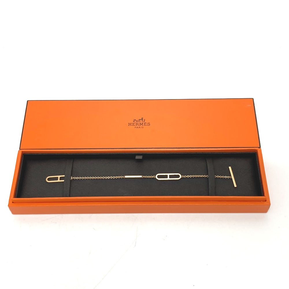 HERMES bracelet 18K Pink Gold gold K18PG Ever Chaine Women Used