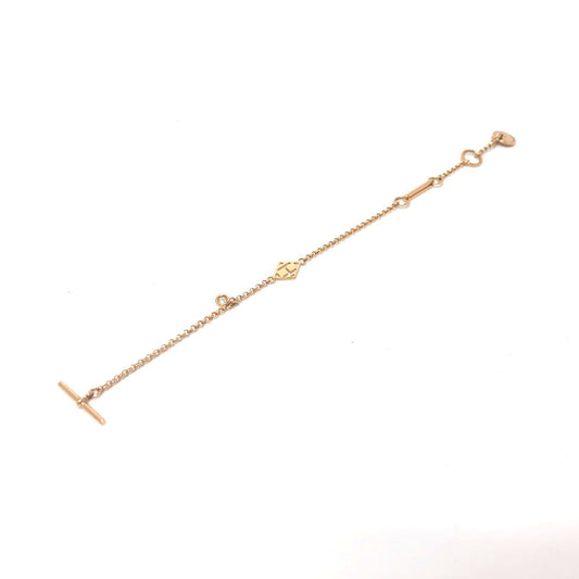 HERMES bracelet 18K Pink Gold gold Bracelet Gunbird Clou de Sel