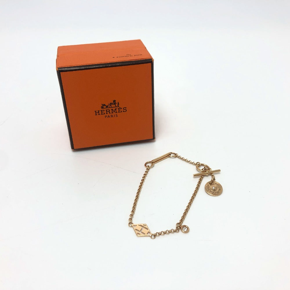 HERMES bracelet 18K Pink Gold gold Bracelet Gunbird Clou de Sel
