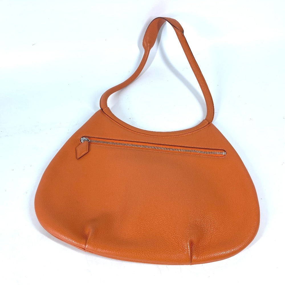 HERMES Shoulder Bag leather Orange Kakawet