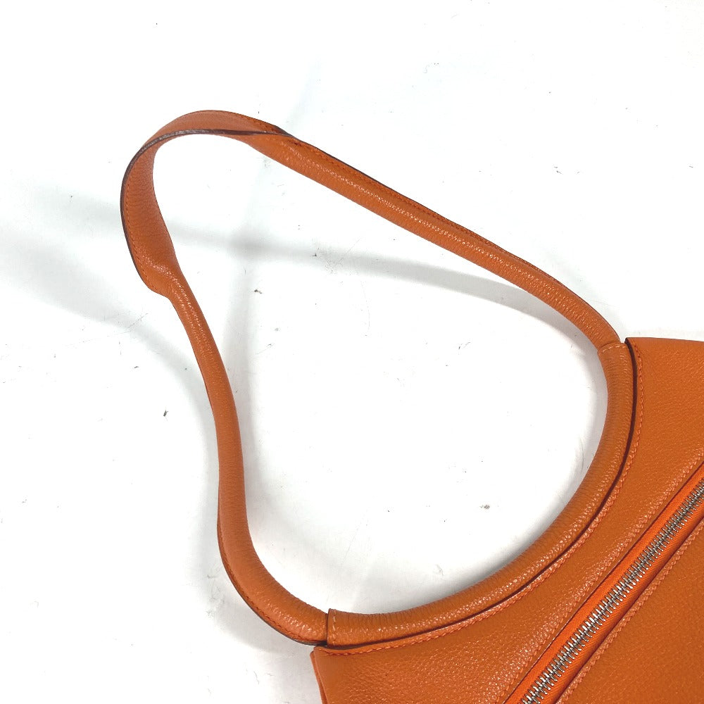 HERMES Shoulder Bag leather Orange Kakawet