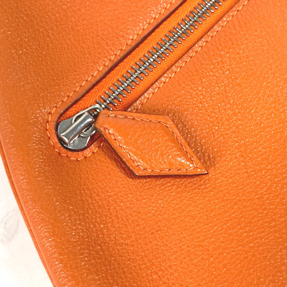 HERMES Shoulder Bag leather Orange Kakawet
