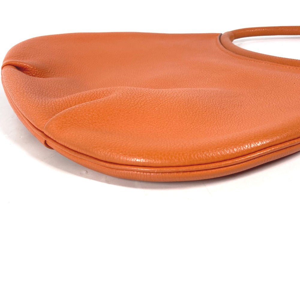 HERMES Shoulder Bag leather Orange Kakawet