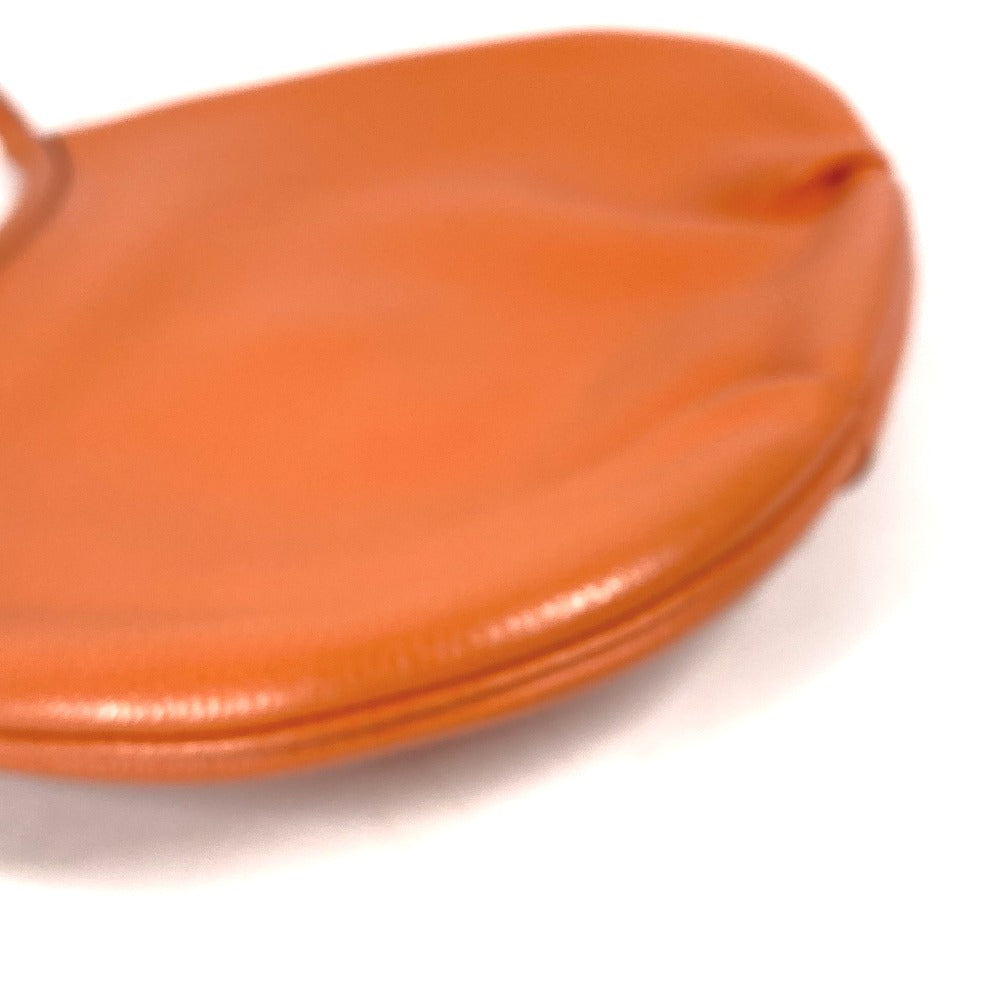 HERMES Shoulder Bag leather Orange Kakawet
