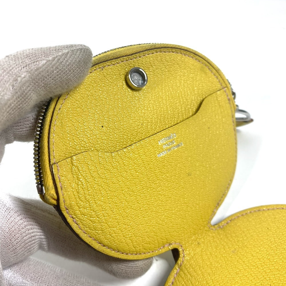 HERMES Coin case Shave yellow In the loop