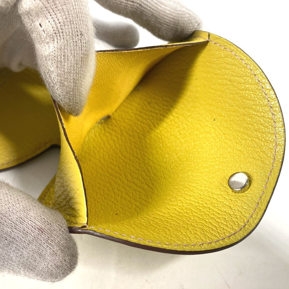 HERMES Coin case Shave yellow In the loop