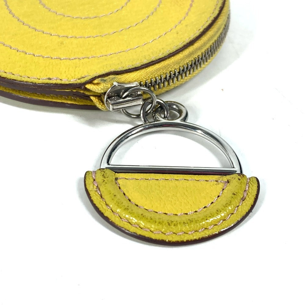 HERMES Coin case Shave yellow In the loop