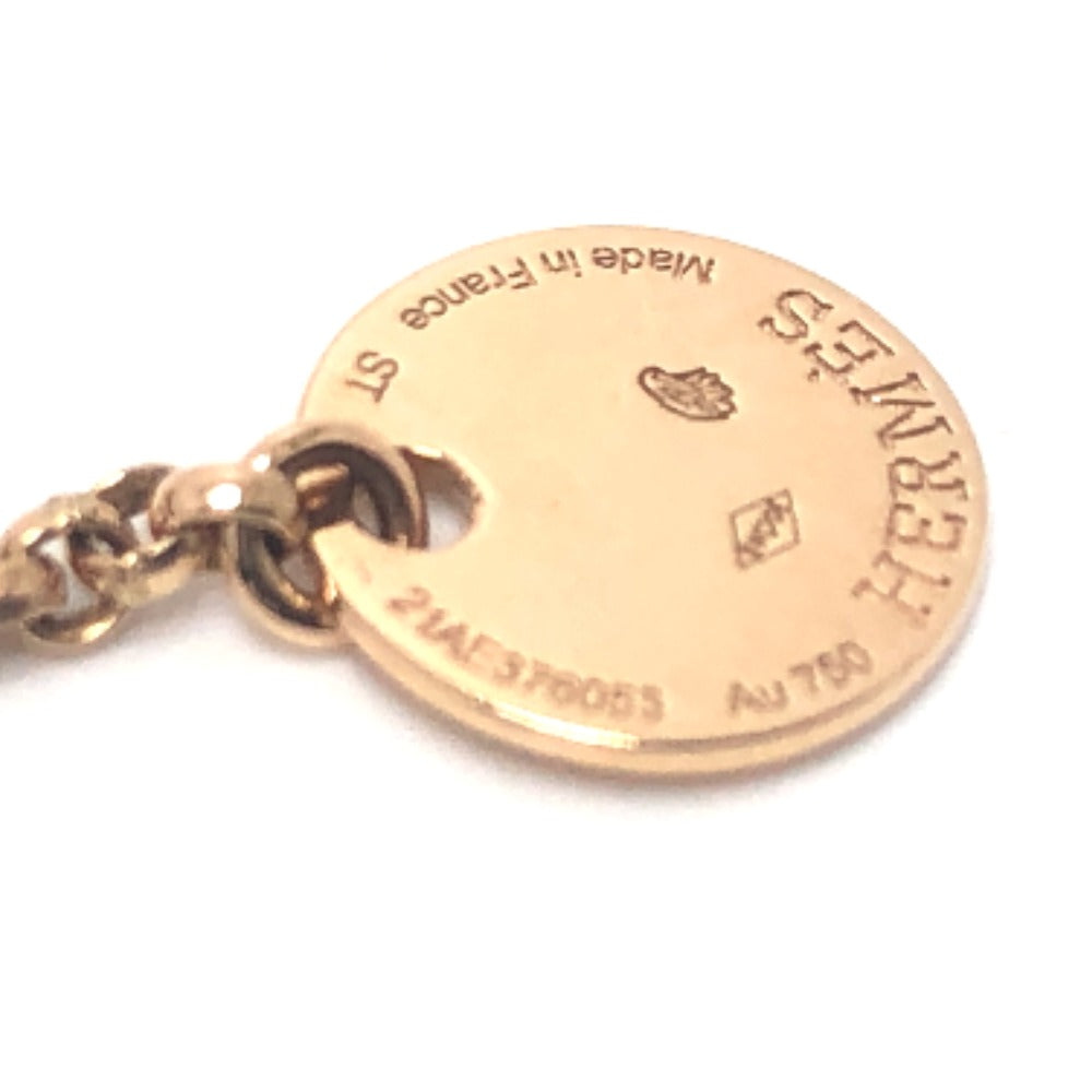 HERMES bracelet 18K Pink Gold gold K18PG Kelly Clochette Women Used