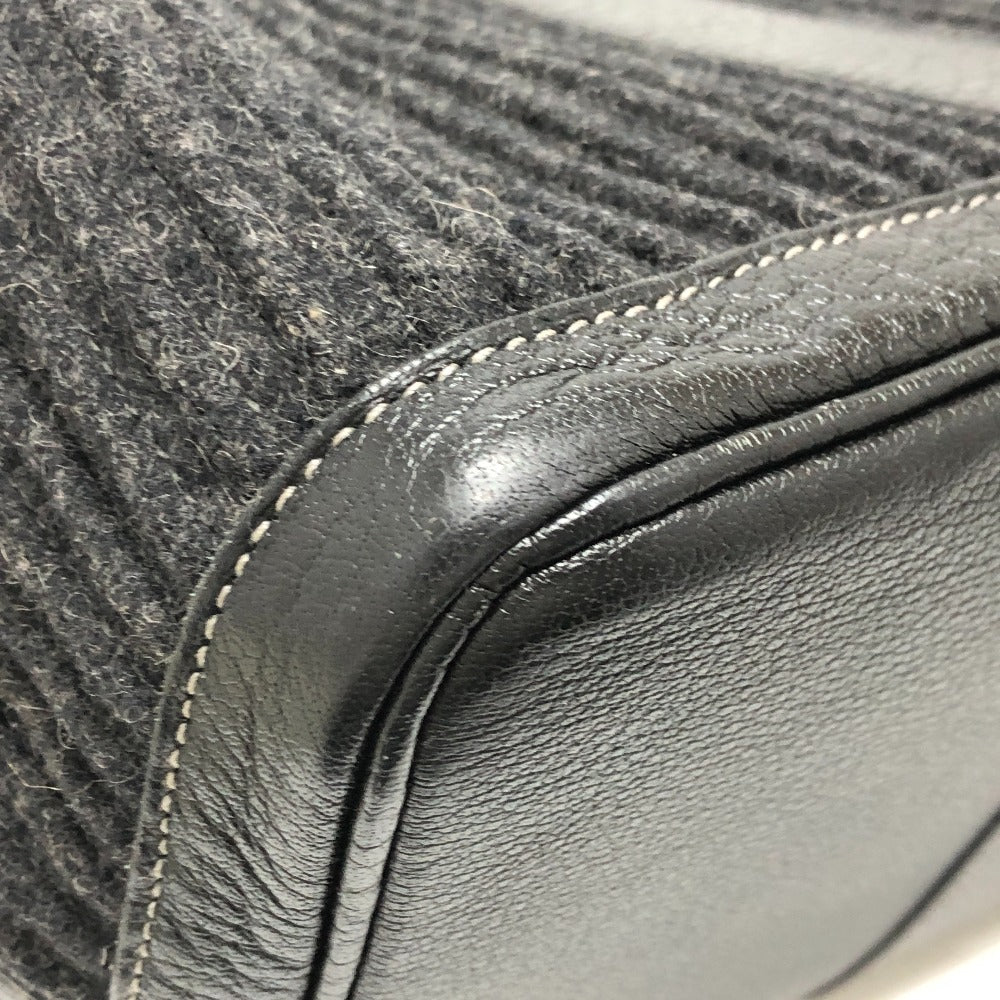 HERMES Tote Bag Felt leather gray Garden party PM Women Used