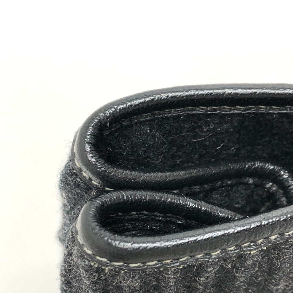 HERMES Tote Bag Felt leather gray Garden party PM Women Used