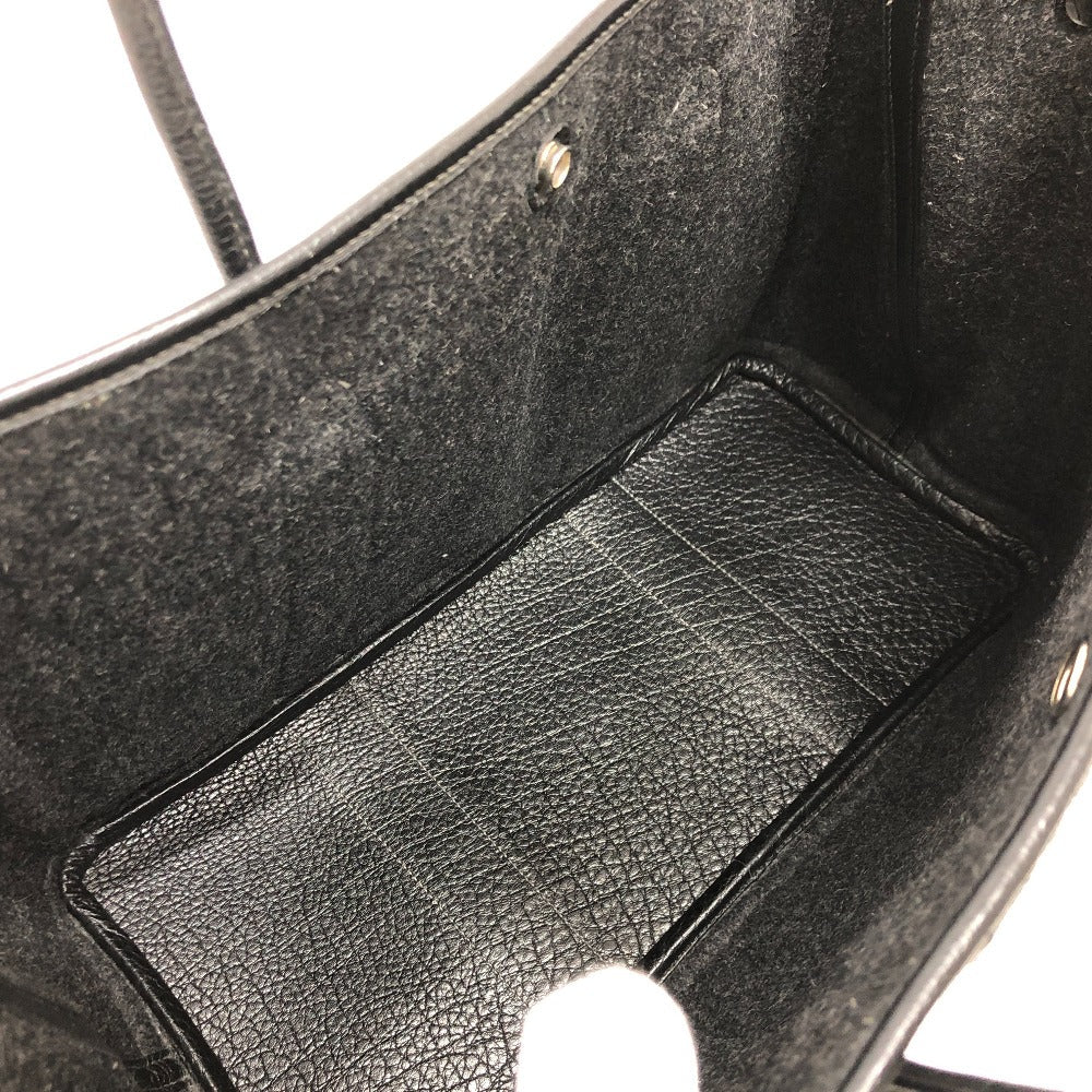 HERMES Tote Bag Felt leather gray Garden party PM Women Used