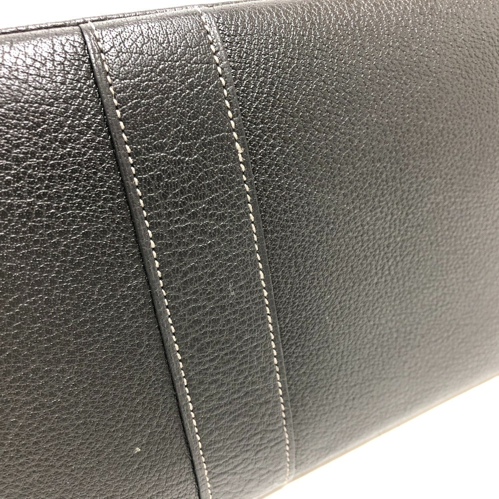 HERMES Tote Bag Felt leather gray Garden party PM Women Used