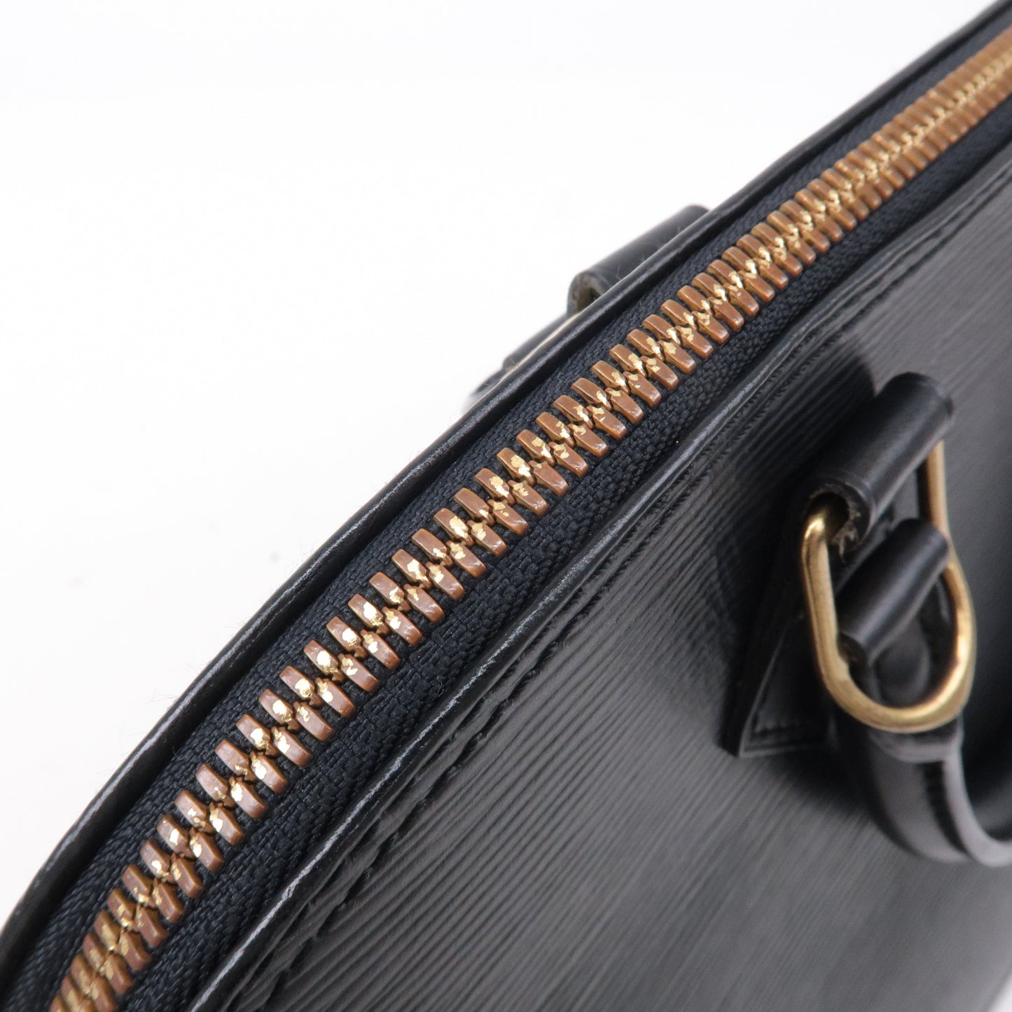 Louis Vuitton Epi Alma Hand Bag Noir Black M52142