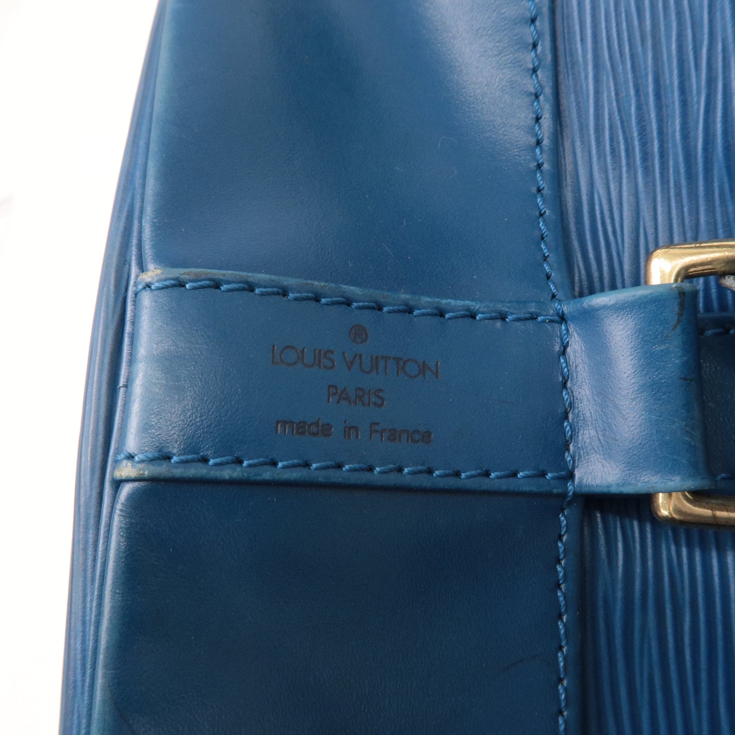 Louis Vuitton Epi Randonnee PM Laundry Bag Toledo Blue M52355