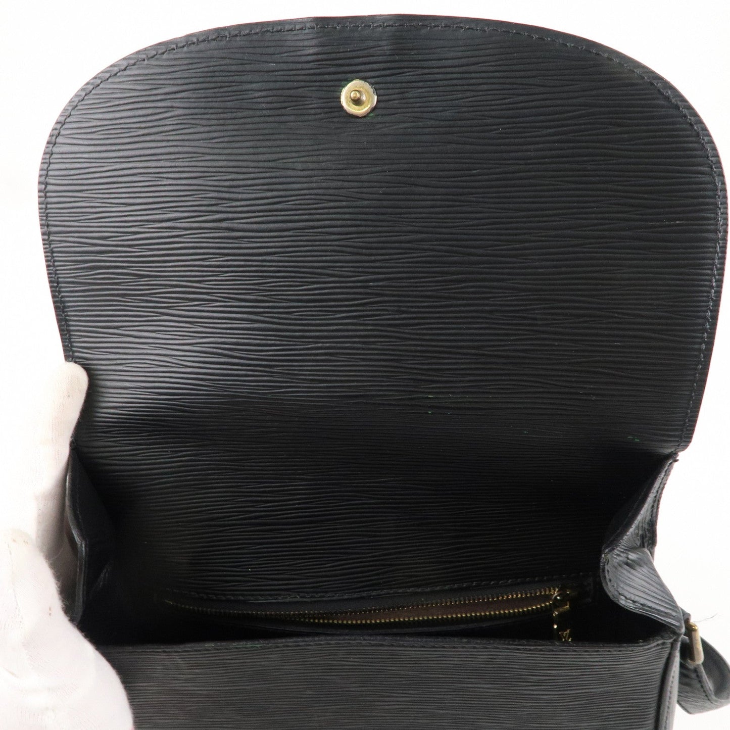 Louis Vuitton Epi Saint Cloud Shoulder Bag Noir Black M52192
