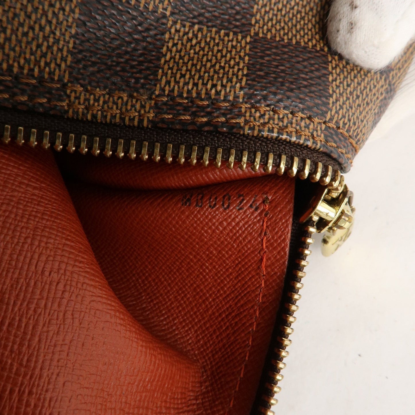 Authe Louis Vuitton Damier Papillon 30 Hand Bag & Pouch Brown N51303