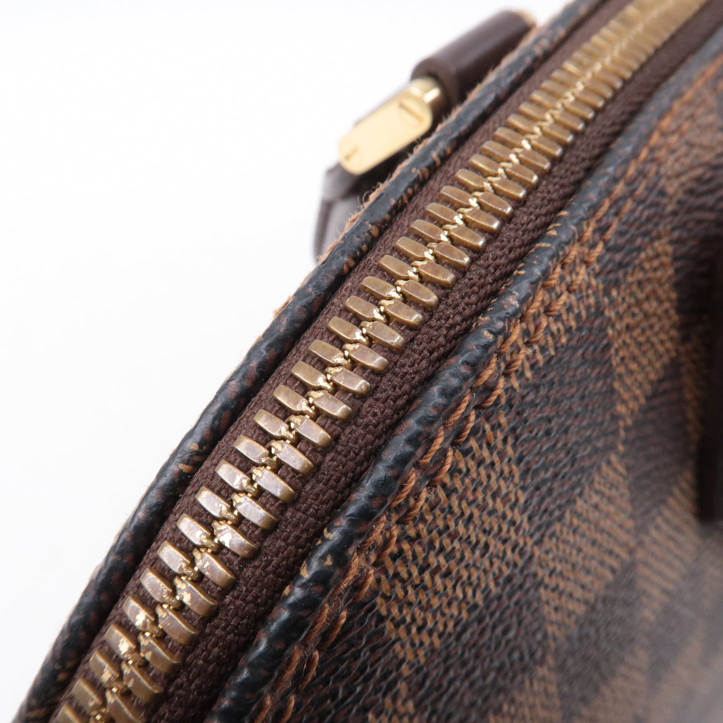 Louis Vuitton Damier Ebene Alma Hand Bag Brown N51131