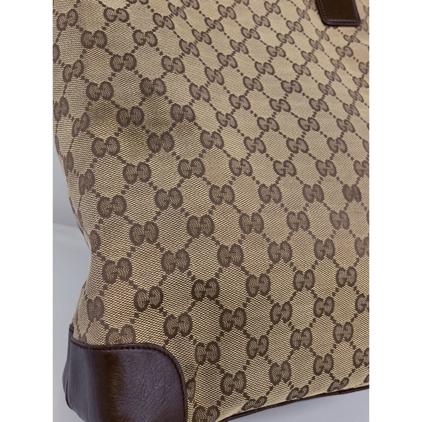 GUCCI Tote Bag/BRW/Canvas/All Over Print