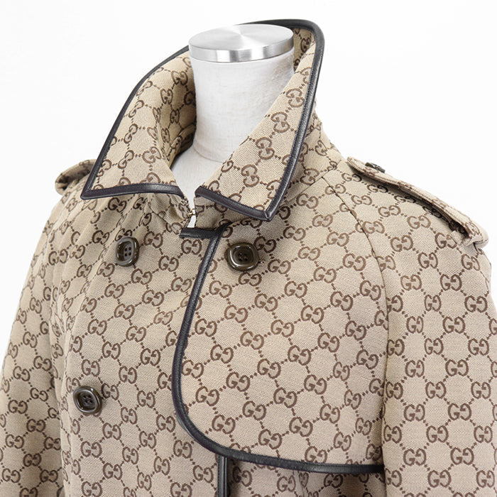 GUCCI coat cotton Beige, Brown 648997 Z8AMP 38