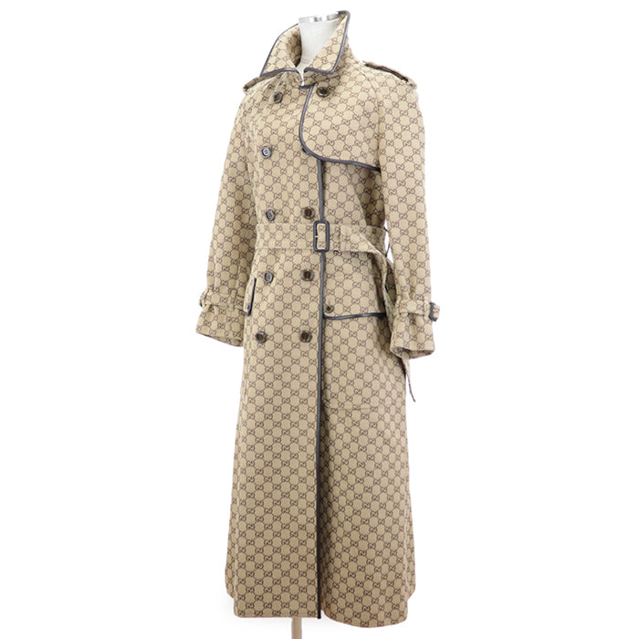 GUCCI coat cotton Beige, Brown 648997 Z8AMP 38