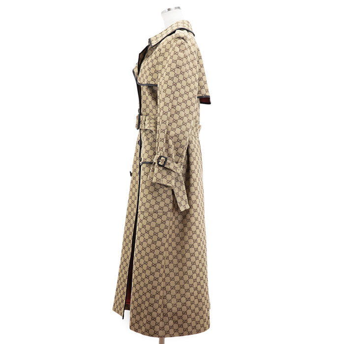 GUCCI coat cotton Beige, Brown 648997 Z8AMP 38