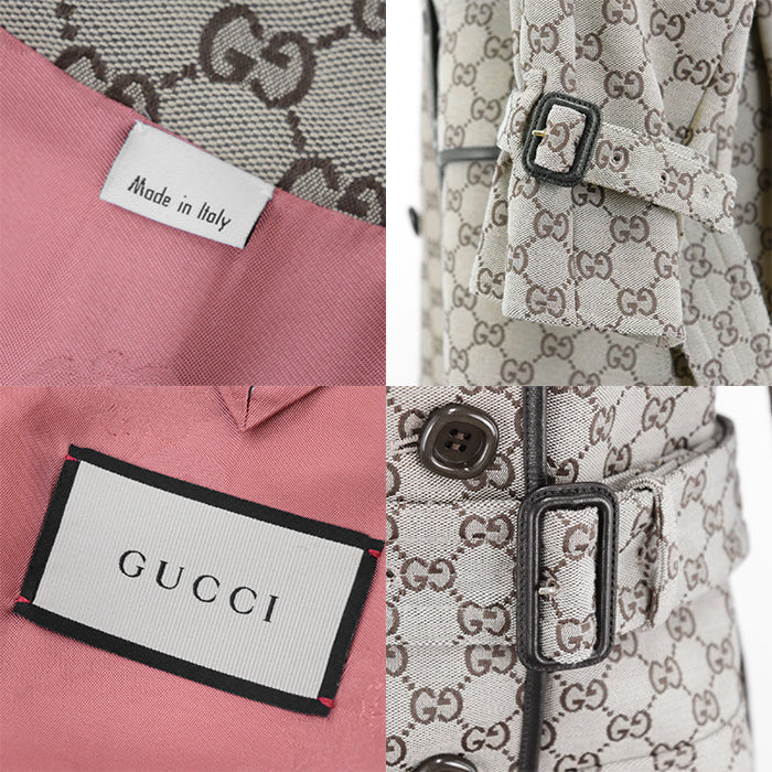GUCCI coat cotton Beige, Brown 648997 Z8AMP 38