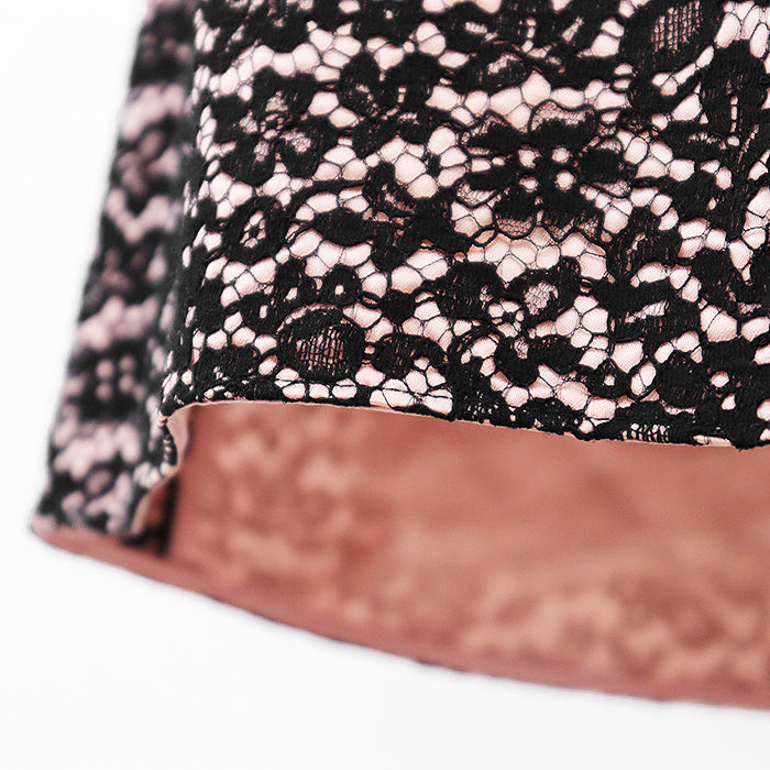 GUCCI skirt 415347 Rayon Pink, Black 40