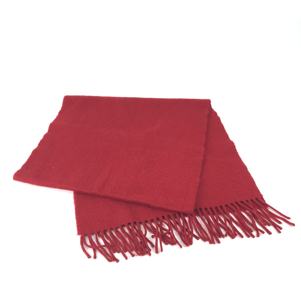 HERMES Scarf cashmere Red logo